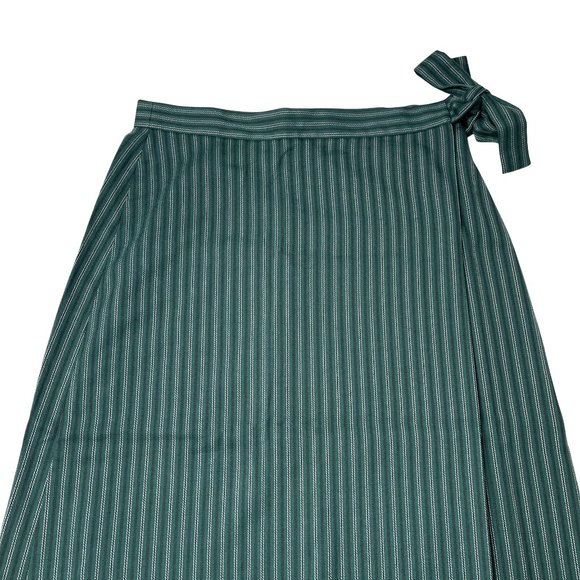 Ann Taylor Factory Green Wrap Skirt - Picture 6 of 14
